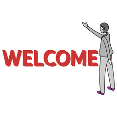 welcome vector illustration  02o