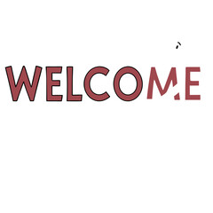 Fototapeta premium welcome vector illustration 02
