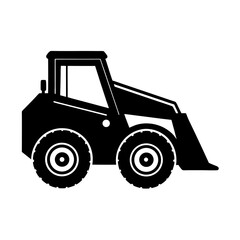 Naklejka premium tractor isolated on white