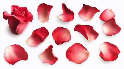 Fototapeta premium red rose petals