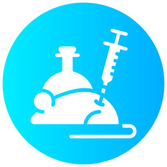 experiment vector round glyph icon