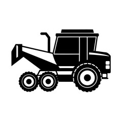 Obraz premium tractor isolated on white background