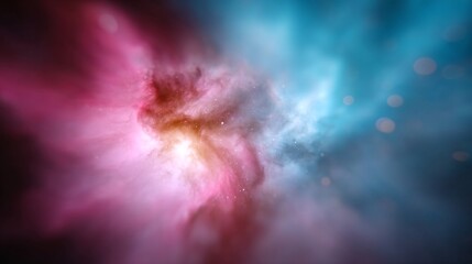 Abstract Cosmic Background with Vivid Colors and Ethereal Swirls in a Galactic Space Scene