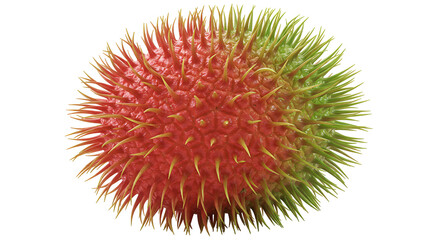 Vibrant fresh rambutan tropical exotic fruit.