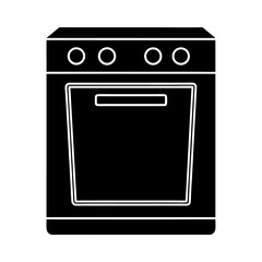 vector illustration of a kitchen stove