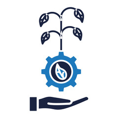 eco management icon blue