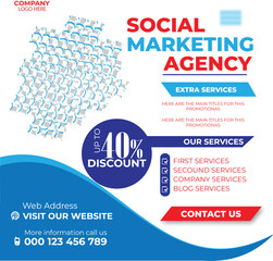 corporate unique social media post design
