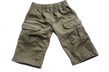 Military- cargo pants isolated on white background