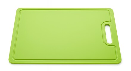 Lime Green Plastic Cutting Board with Handle