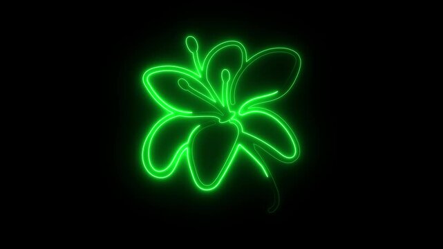 Abstract Glowing Green Clover Leaf Fractal Background with Shamrock Pattern and Fantasy Nature Light Design for Spring Wallpaper Decoration