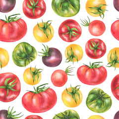 Pattern colored tomatoes