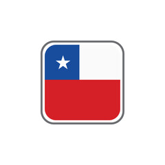 Fototapeta premium Chilean flag icon on white background, eps10