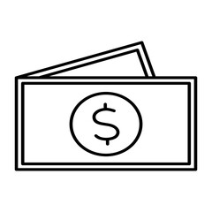 cards with dollar sign icon vector illustration concept