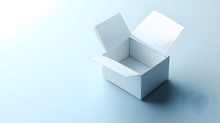 Fototapeta premium Empty white box, open
