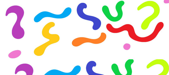 Obraz premium random colorful design for modern layout scribbling design