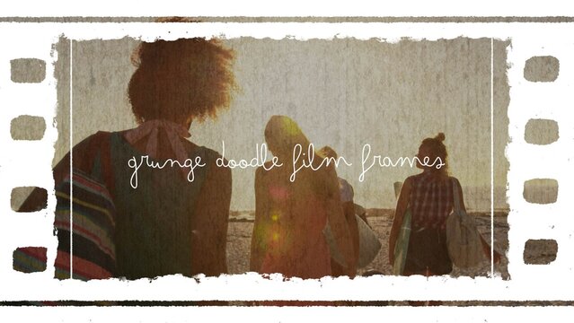 Grunge Doodle Film Frames