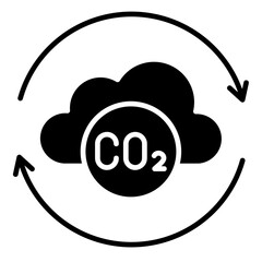 Carbon Neutral  Icon Element For Design	