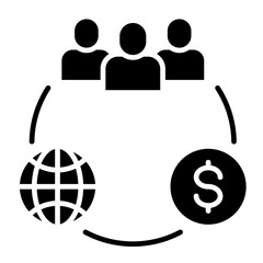 Triple Bottom Line  Icon Element For Design	