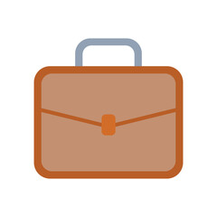 Business Briefcase Icon Vector, Professional Portfolio Bag Symbol, Office Work Briefcase Clipart Design, Leather Briefcase Icon for Business and Finance, Corporate Bag and Document Holder Vector