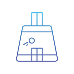 Cricket Pitch Vector icon