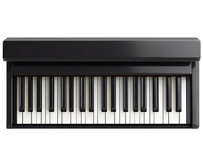 Fototapeta premium piano keys, Keyboard musical instrument isolated background.