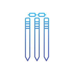 Cricket Wickets Vector icon