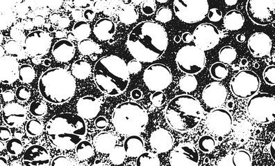 Grunge interlaced texture, threads, lines, wire, veins, monochrome. Grunge old detailed black texture. Vector background	