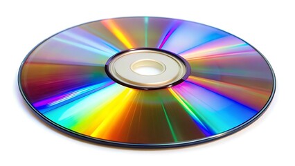 CD or DVD disc isolated on white background