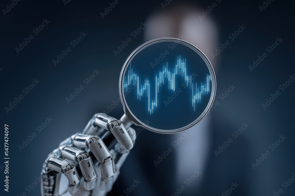 Poster enhanced foresight in financial analytics with robotic precision reveals market trends analyzed thro