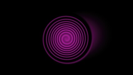 Purple concentric circles creating hypnotic effect on black background