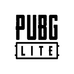 A bold black and white logo featuring the text pubg above the word lite enclosed in a rectangular box