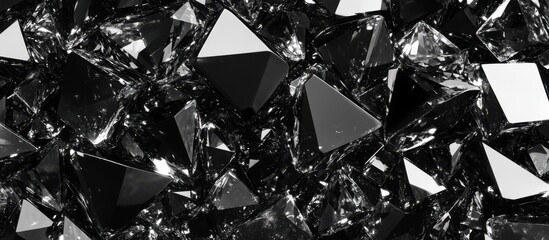 Shattered Black Glass