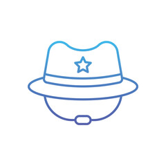 Umpire Hat Vector icon