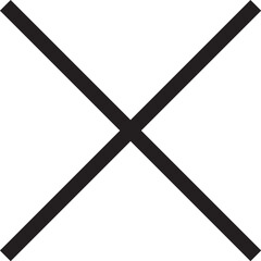  black and white color vector illustration of a Crouse icon black and white line art icon design 