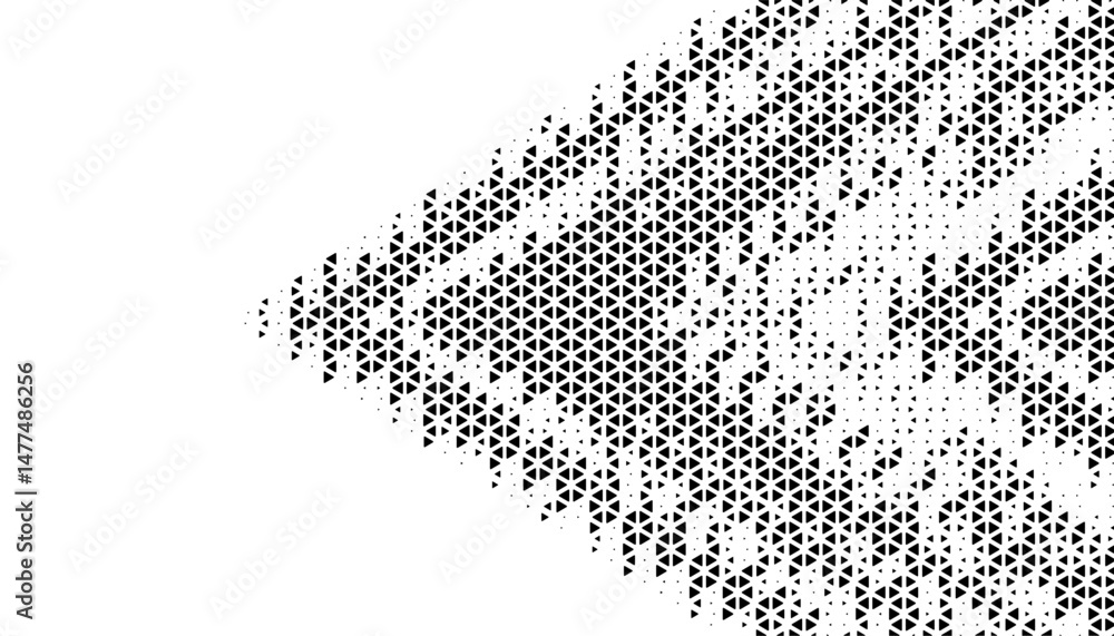 Aufkleber black and white halftone transition pattern for sporty background and jersey design. made sharp arro