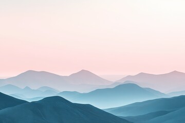 Misty mountain range at dawn (5)