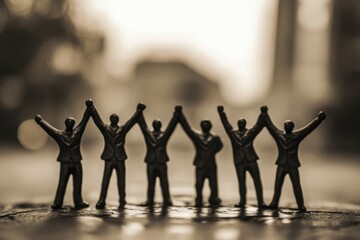 Fototapeta premium Unity in Teamwork Sculpture