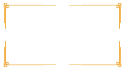 Gold border line vector on white background. Minimalist gold frame for elegant certificates, invitations, greeting cards, business cards, premium menu designs, templates, or decorative frames.