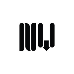 NV monogram logo design letter text name symbol monochrome logotype alphabet character simple logo