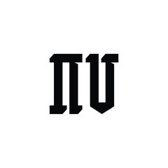 NV monogram logo design letter text name symbol monochrome logotype alphabet character simple logo