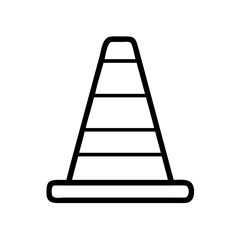 Construction Barrier Marking Off a Work Zone for Safety and Security