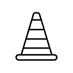 Construction Barrier Marking Off a Work Zone for Safety and Security