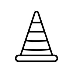 Construction Barrier Marking Off a Work Zone for Safety and Security