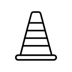 Construction Barrier Marking Off a Work Zone for Safety and Security