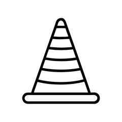 Construction Barrier Marking Off a Work Zone for Safety and Security