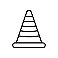 Construction Barrier Marking Off a Work Zone for Safety and Security