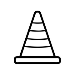 Construction Barrier Marking Off a Work Zone for Safety and Security