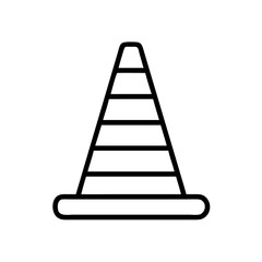 Construction Barrier Marking Off a Work Zone for Safety and Security