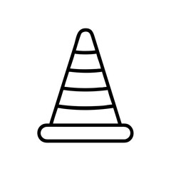 Construction Barrier Marking Off a Work Zone for Safety and Security