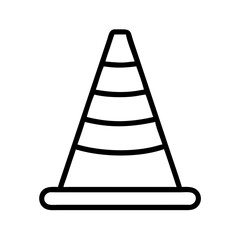 Construction Barrier Marking Off a Work Zone for Safety and Security